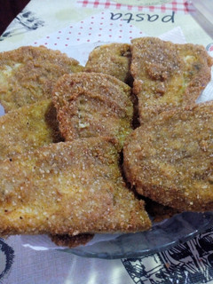 Una foto de Milanesas de Berenjena