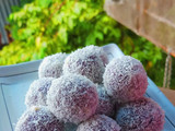 Purple Sweet Potato Ondeh Ondeh Vegan