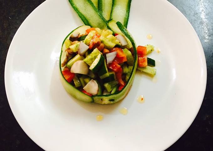 Healthy cucumber salad
