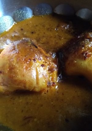 A picture of Egg mustard curry.