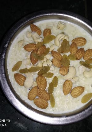 A picture of Sabudana ki kheer.