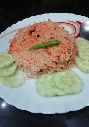 A picture of Onion Tomato pulao.
