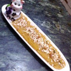 A picture of Aloveera kesari halwa.