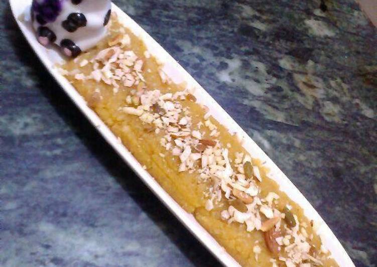 Recipe of Quick Aloveera kesari halwa