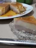 Flan de coco y chocolate