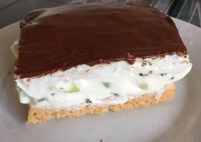 Étapes pour Préparer Récompensé Cheesecake au kiwi healthy