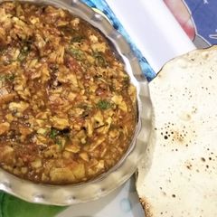 A picture of Papad sabji.