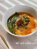 Mì bò hầm kiểu taiwan - ăn dặm