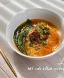 Mì bò hầm kiểu taiwan - ăn dặm
