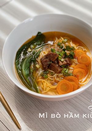 Hình của món Mì bò hầm kiểu taiwan - ăn dặm.
