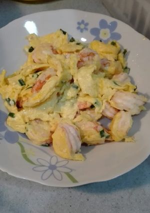 Foto resep Udang goreng telor