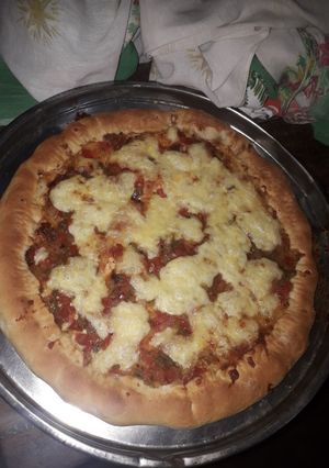 Una foto de Pizza casera