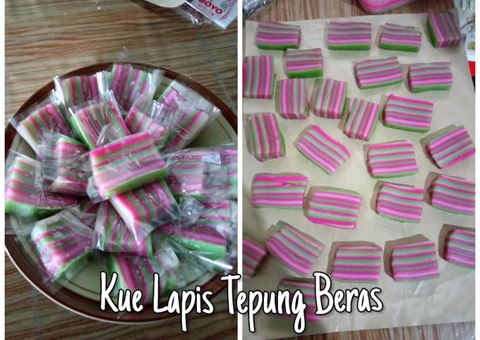 Easiest Way to Prepare Yummy Kue Lapis Tepung Beras