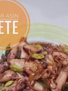 Foto resep Cumi asin pete