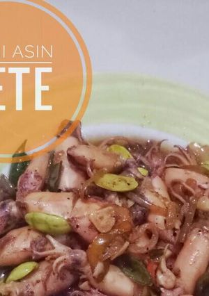 Foto resep Cumi asin pete