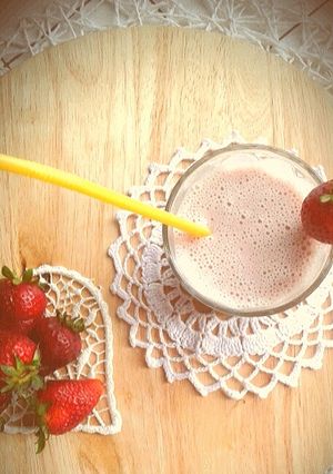 Foto di Frullato light con latte di mandorla homemade