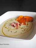 Crema de coliflor con chips de boniato y bacon (Mambo cecotec)
