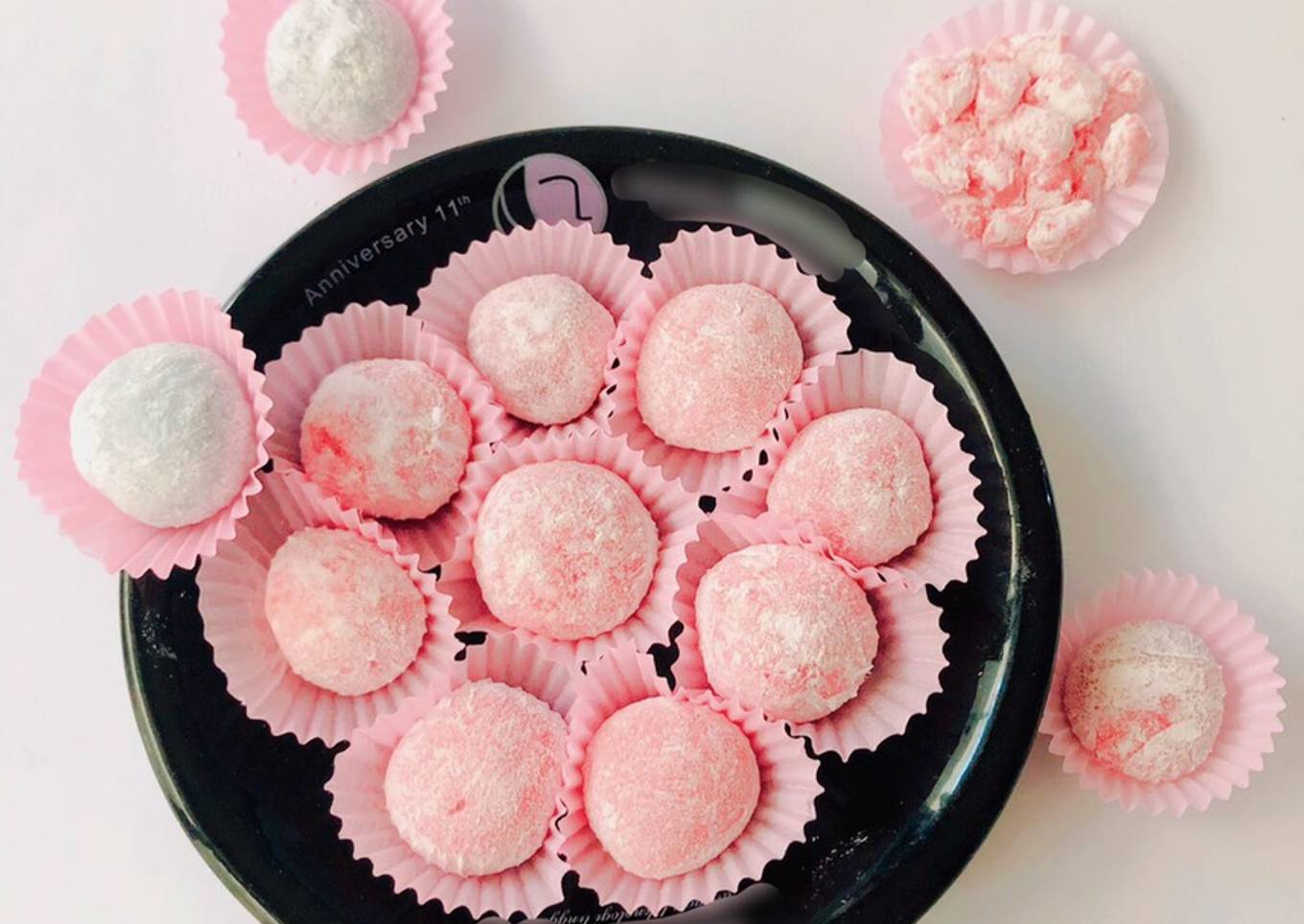 Resep 32? Mochi frambosen ? fiber creme