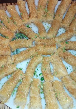 صورة لوصفة اصابع الكنافة الساده (العسلية)