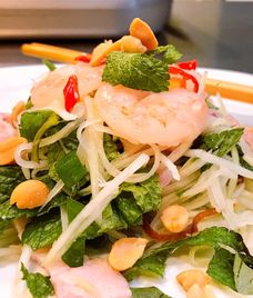 nộm đu đủ thịt heo