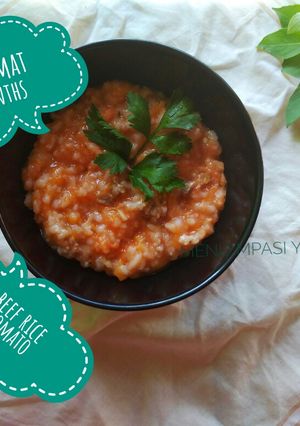 Foto resep Beef Rice Tomato mpasi 12months