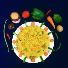 A picture of Dalia / Broken Wheat Khichdi.