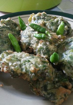 Foto resep Bakwan kangkung simple