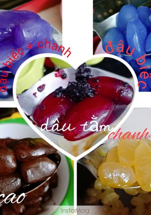 Hình của món Đác rim ngũ sắc.