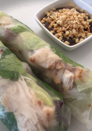 รูปของ สลัดโรล (easy healthy meals)