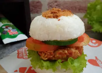 Fresh, Bikin Burger Nasi Enak Bergizi