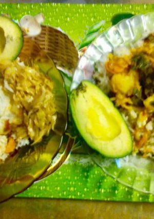 A picture of Simple White or brown Rice, Cabbage and  Liver.