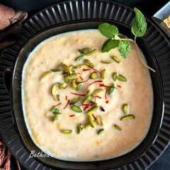 Foxtail Millet Custard Pudding A picture of Foxtail Millet Custard Pudding.