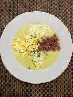 Una foto de Crema calabacín y puerro