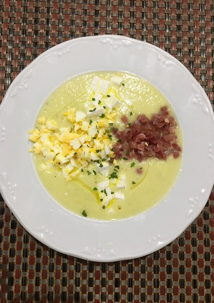Una foto de Crema calabacín y puerro