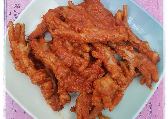 Resep 87 Ceker Bumbu Rujak Oleh M3R154 K1THC3N Cookpad