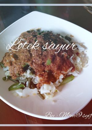 Foto resep Lotek sayur