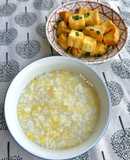 Cháo Đậu Xanh Ăn Với Đậu Tẩm Hành Chay