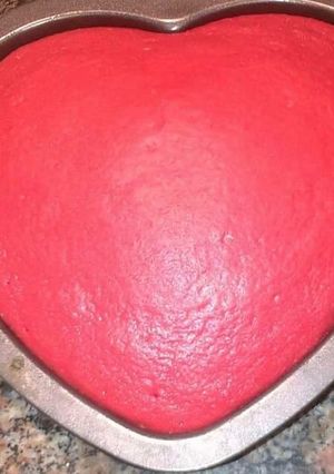 Una foto de Cupcake en forma de corazón