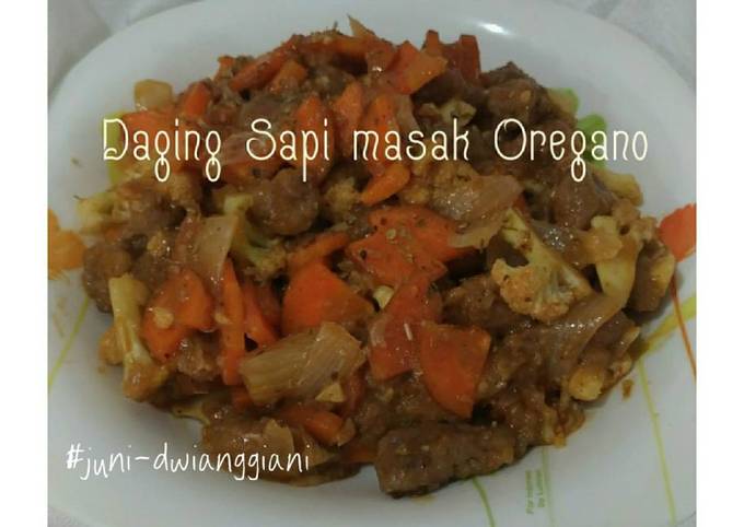 Daging Sapi masak Oregano