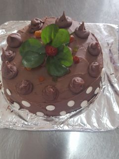 Una foto de Torta panqueque chocolate naranja