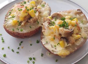 Una foto de Papas Rellenas al Horno súper fácil