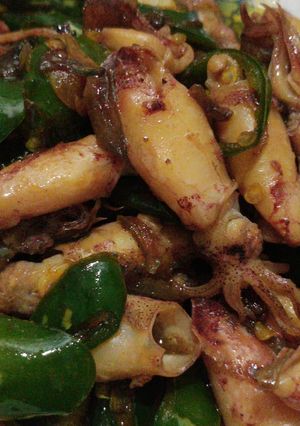 Foto resep Tumis cumi cabai hijau