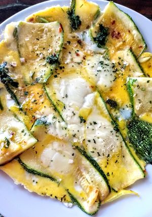 Una foto de Omelette de zucchini