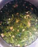 Canh cải xoong nấu thịt băm