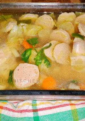 Foto resep Sop Ayam & Bakso Microwave Super Praktis
