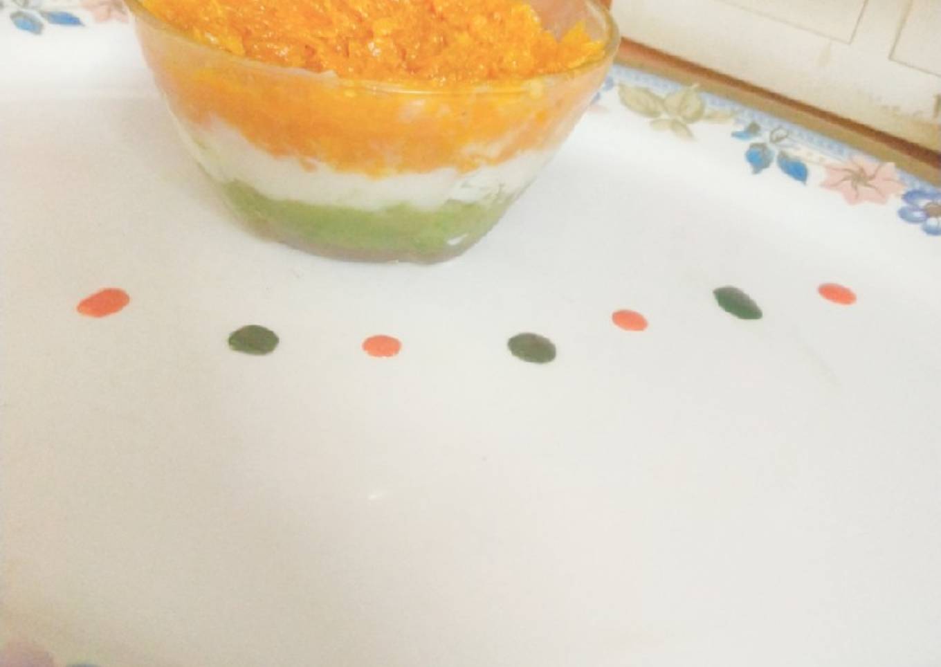 Tri colour Halwa