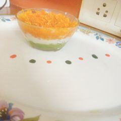 A picture of Tri colour Halwa.
