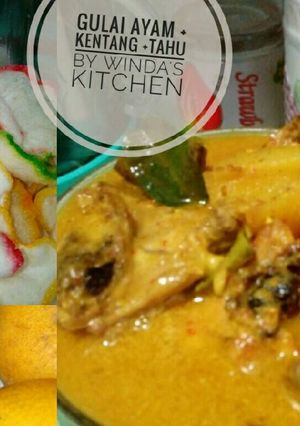 Foto resep Gulai ayam + tahu +kentang