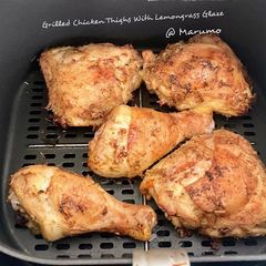 A picture of Grilled Chicken Thighs With Lemongrass Glaze.