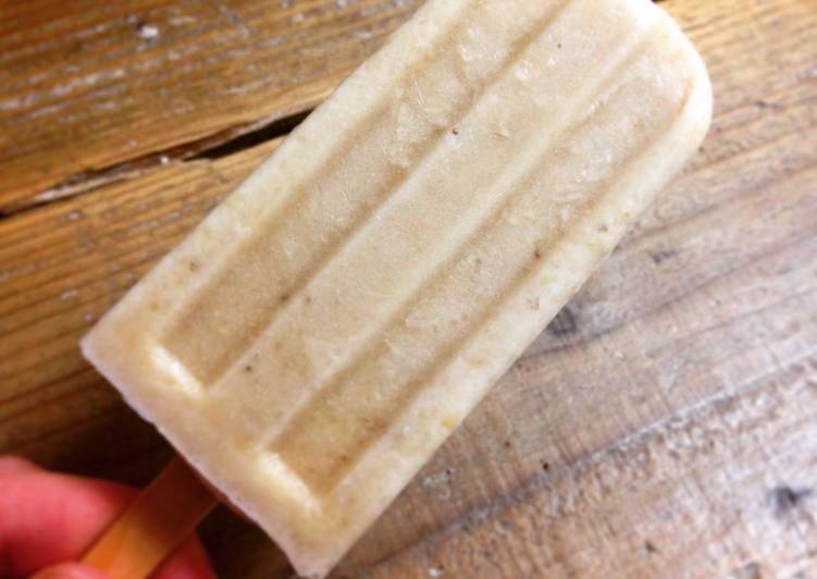 Easiest Way to Prepare Super Quick Homemade Banana Milk Popsicles